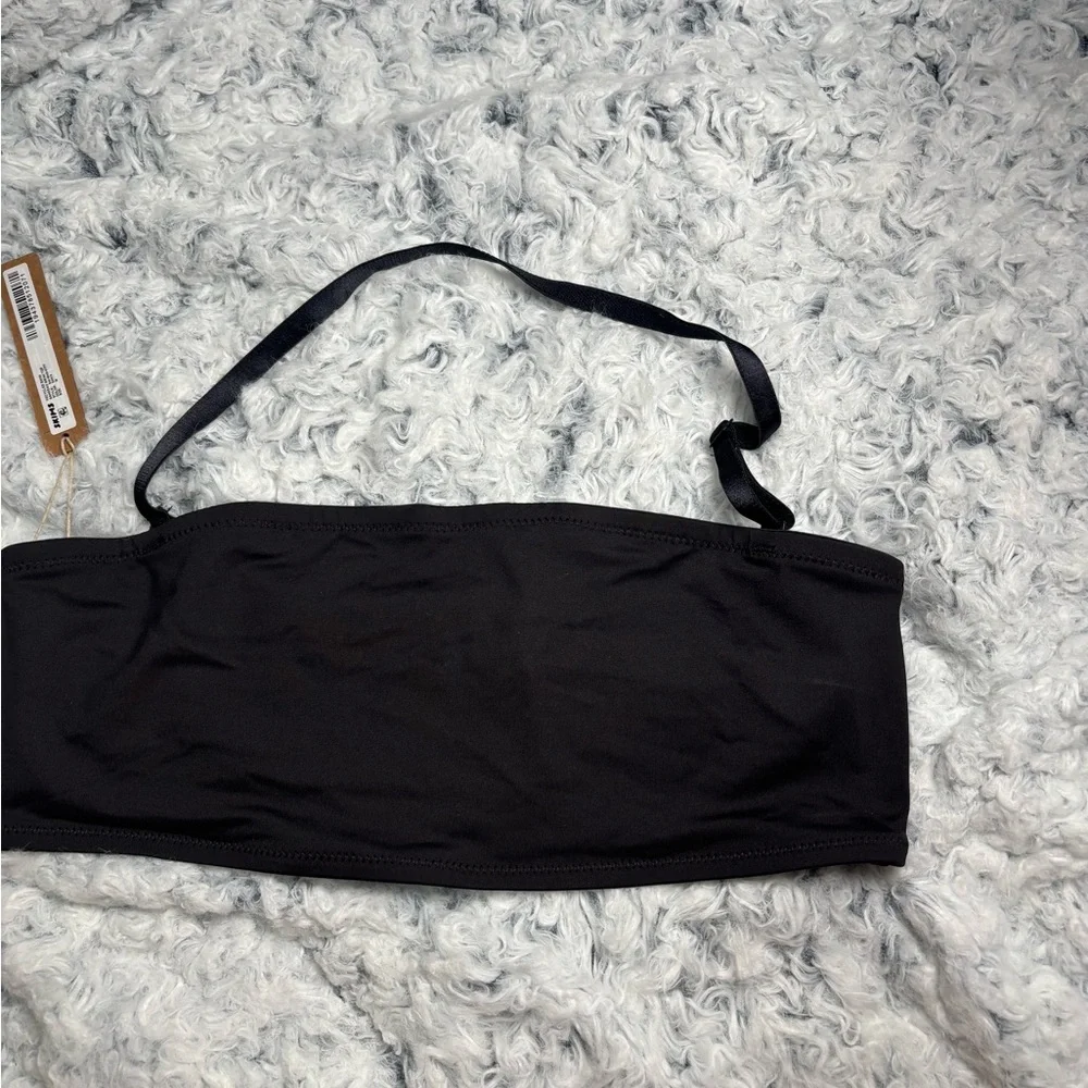 SKIMS Black Bandeau Top